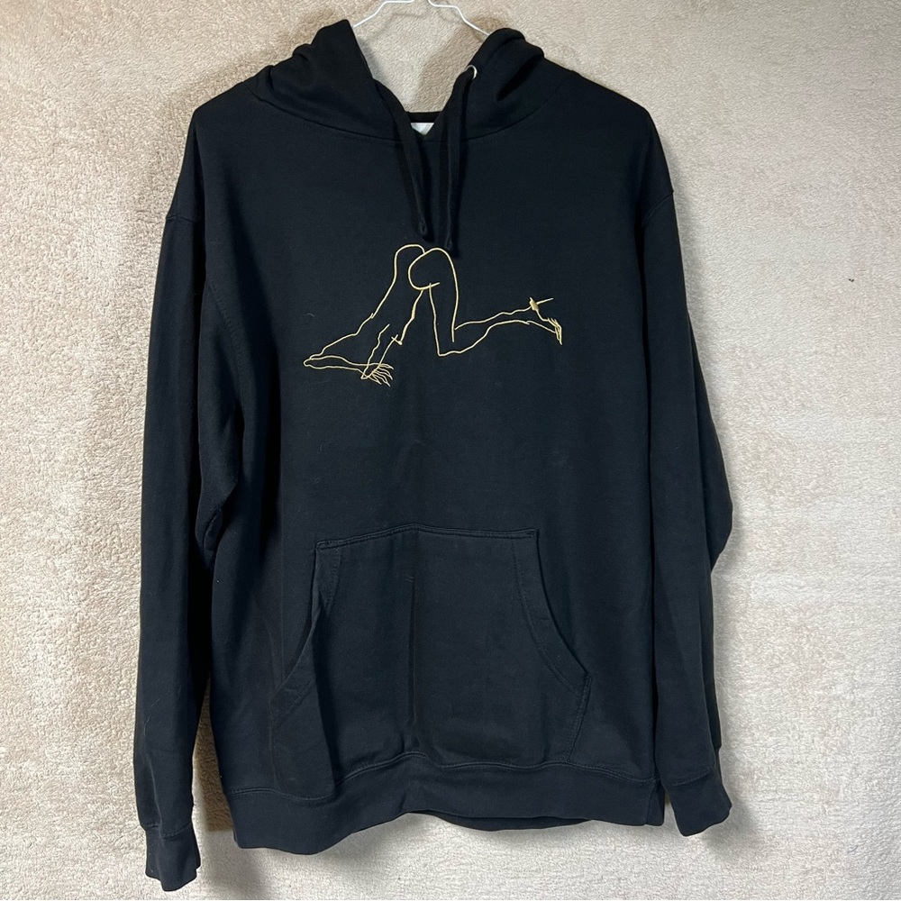 Girl Skateboards Exotic Dancer Stripper Hoodie Mens Medium Black